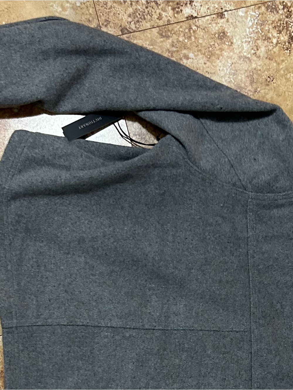 Dictionary Gray Button-Front Jacket - Picture 7 of 7